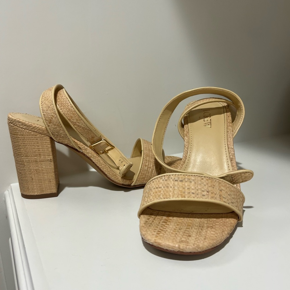 J CREW BLOCK HEEL SANDALS